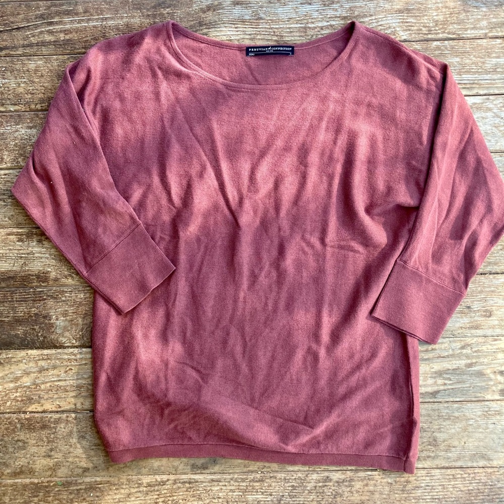 Peruvian Connection Top/Light Sweater